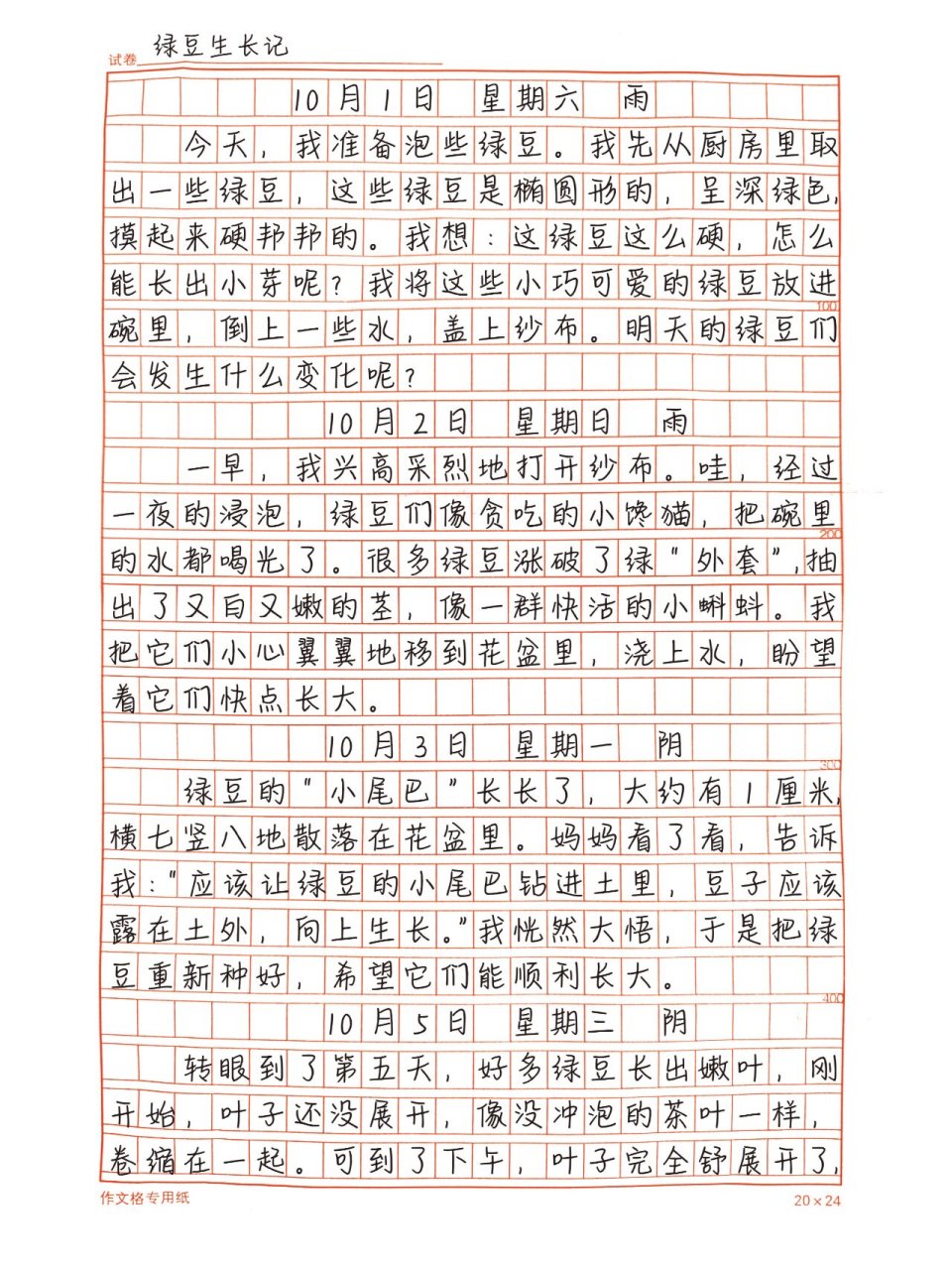 蘑菇范文(写蘑菇的作文100字)