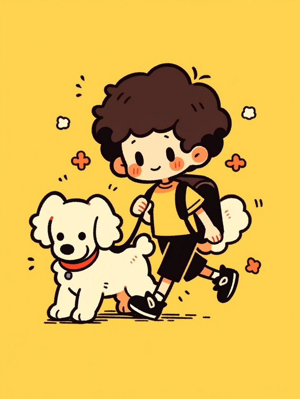 ai绘画|可爱的简笔画 快来快来 这组咒语的风格简直不要太实用,做插画