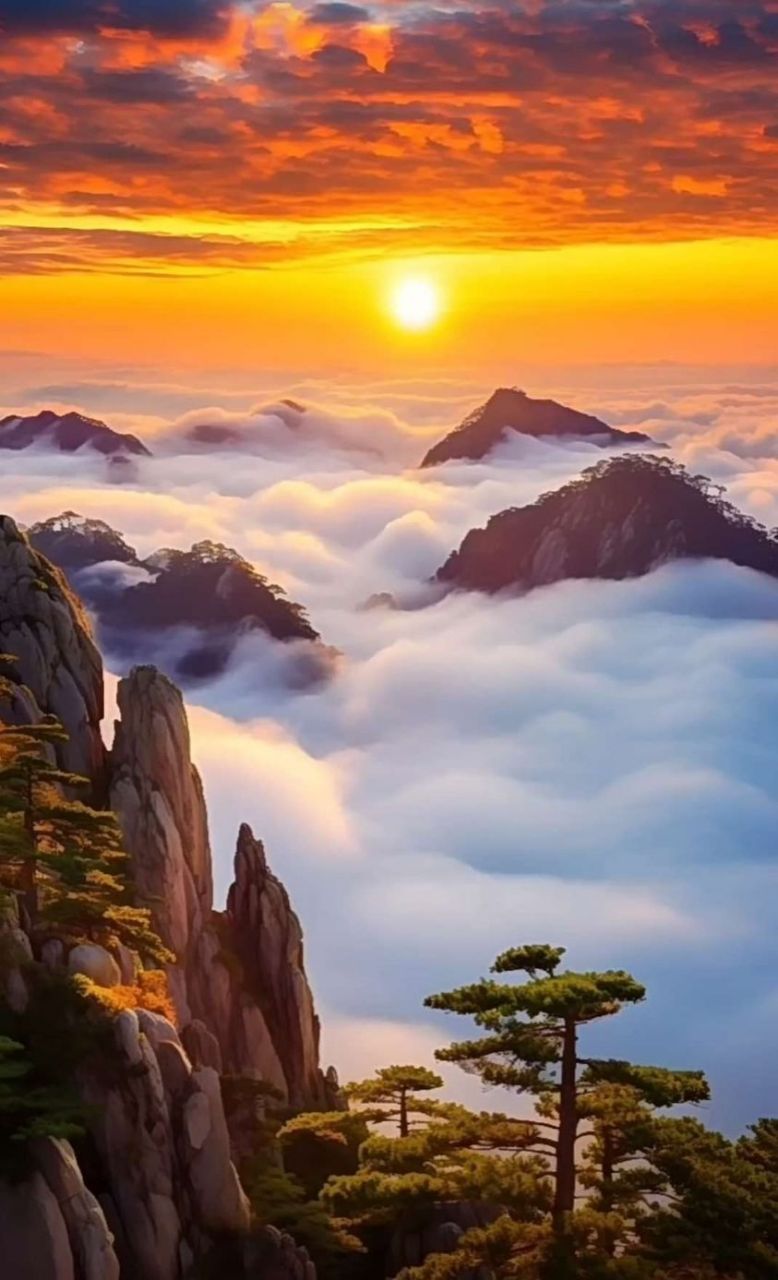 黄山云海美图图片