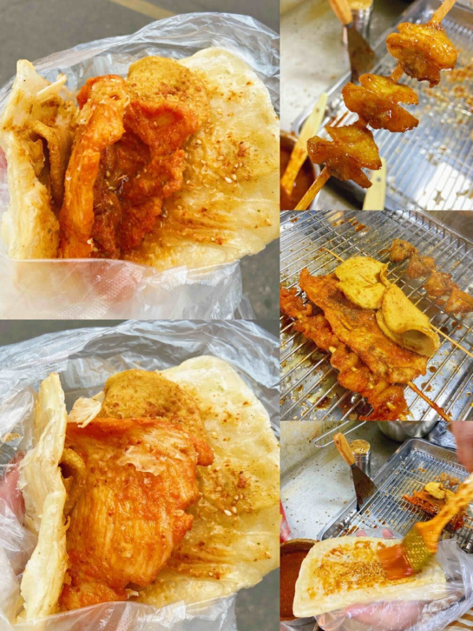 合肥正宗蚌埠烧饼夹里脊6015我爱"鸡尖"～ 78 年前买板栗饼路过