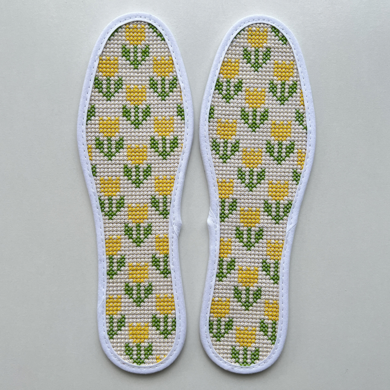 十字绣鞋垫|郁金香