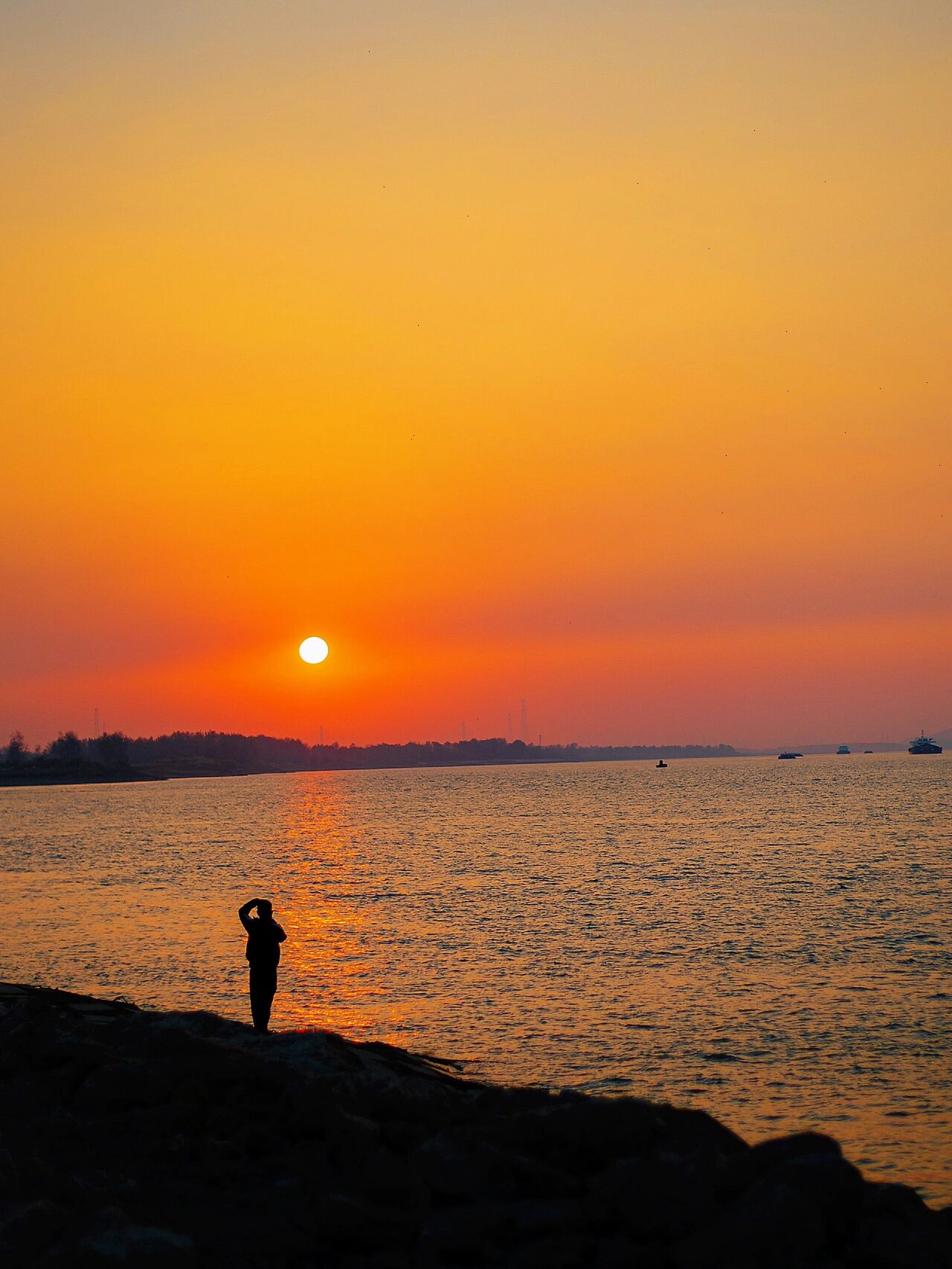 头像夕阳 壁纸图片