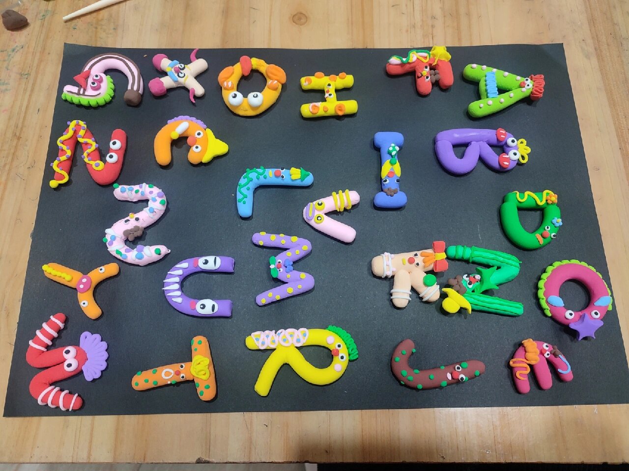 一年级英文字母～手工