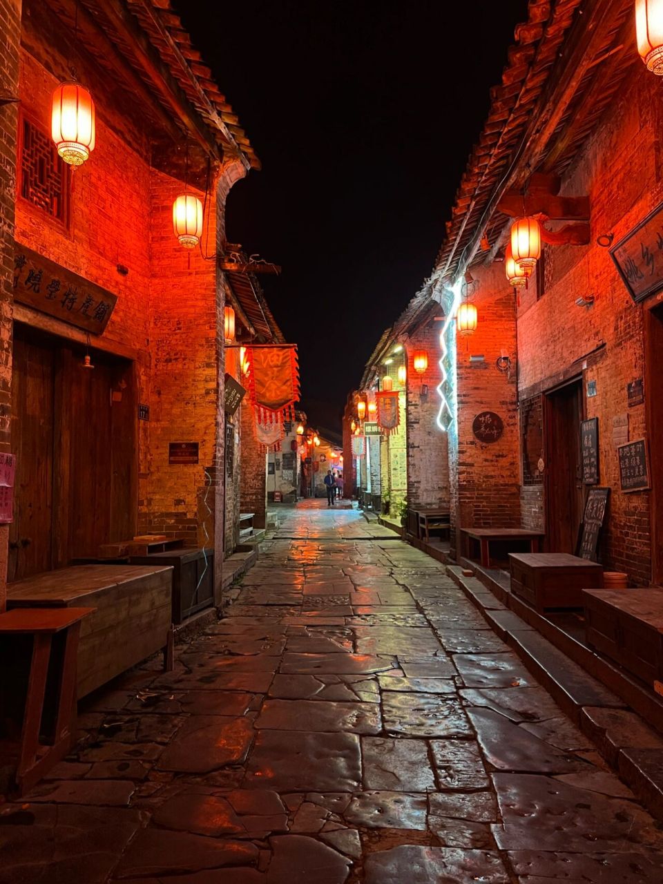 黄姚古镇夜景图片