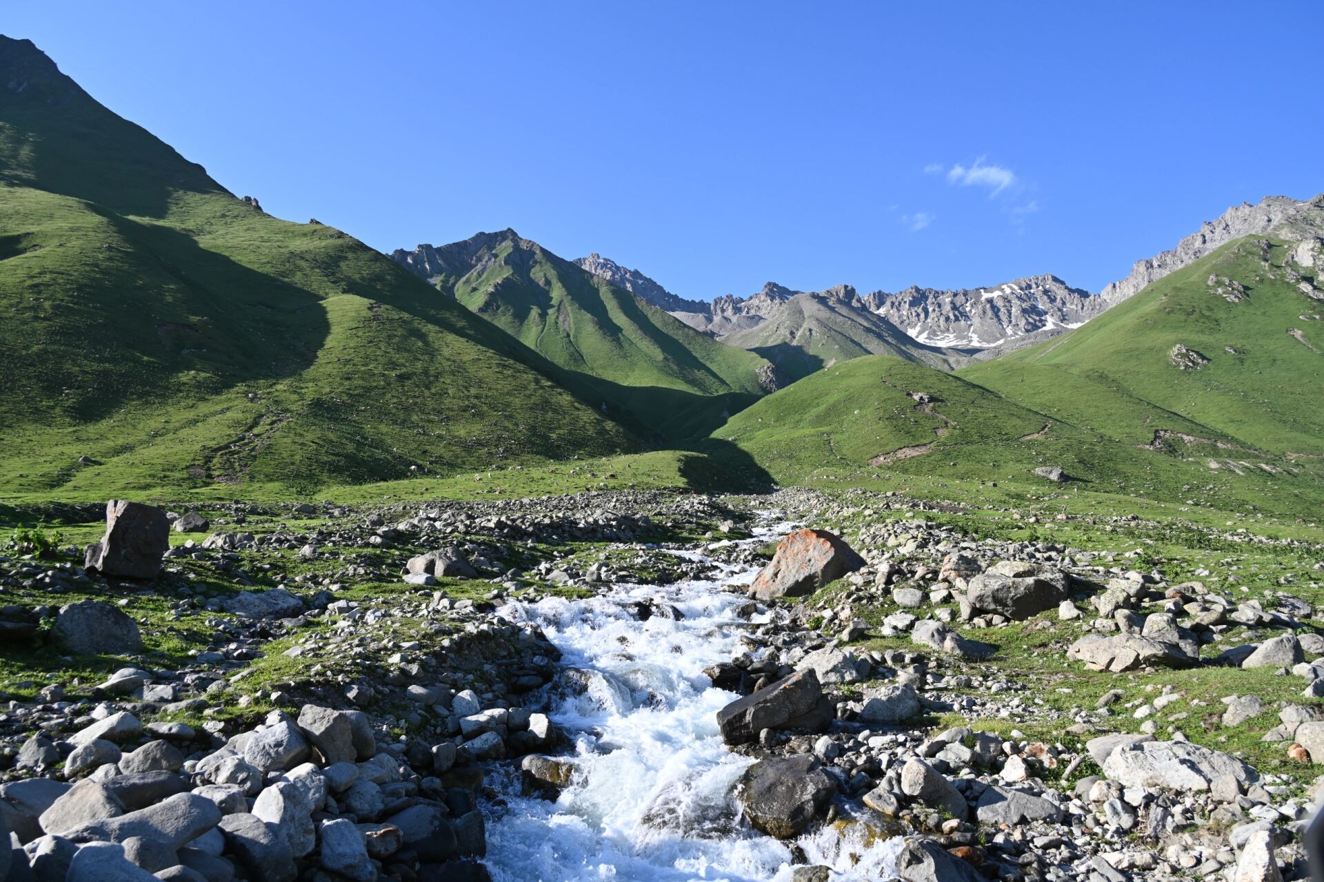孟克特古道是唐布拉草原里的一个比原生态的景点,人很少,只收车费200