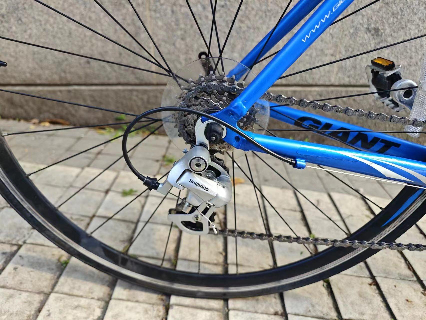 捷安特风标2700公路车,原装配置 铝合金车架,禧玛诺16速,原主人保护的