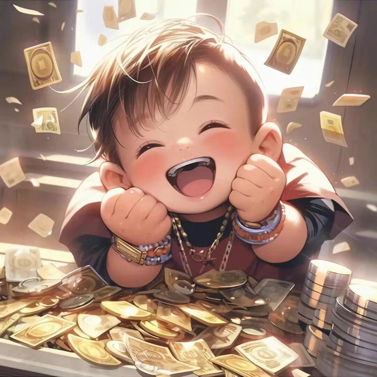 搞钱头像,大家发财 同是天涯搞钱人,一波搞钱头像,送给自己男女朋友