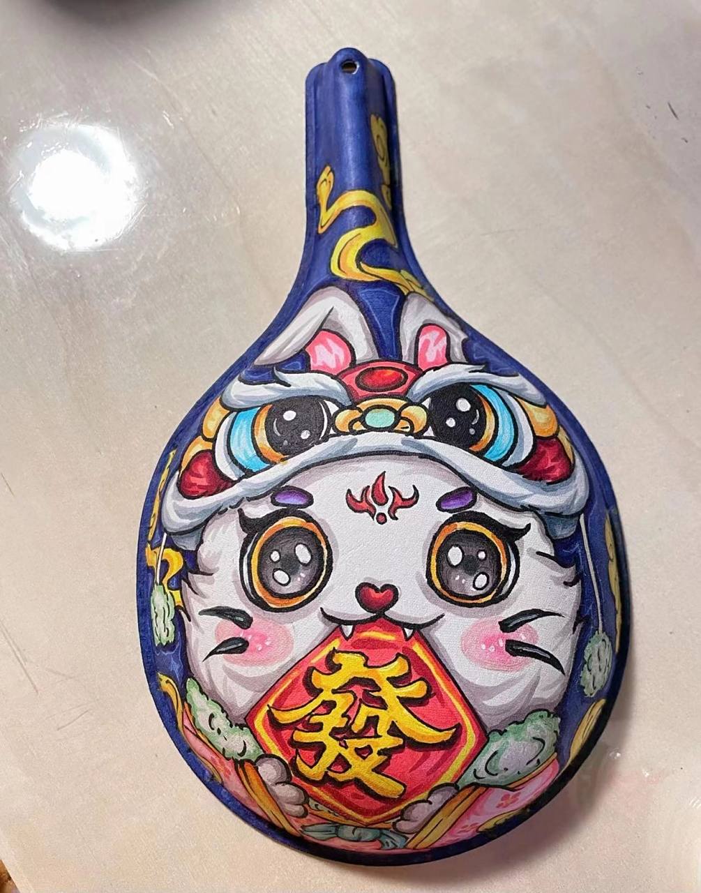 兔年主题儿童绘画|非遗|马勺|高清步骤图 166铅笔起稿,修整 266