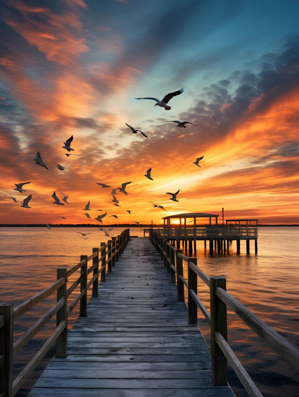 孤鹜与落霞齐飞,秋水共长天一色