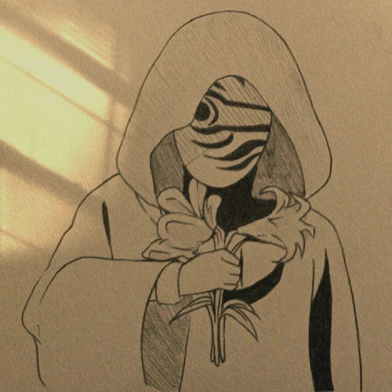 手绘|宇智波带土(含过程图)