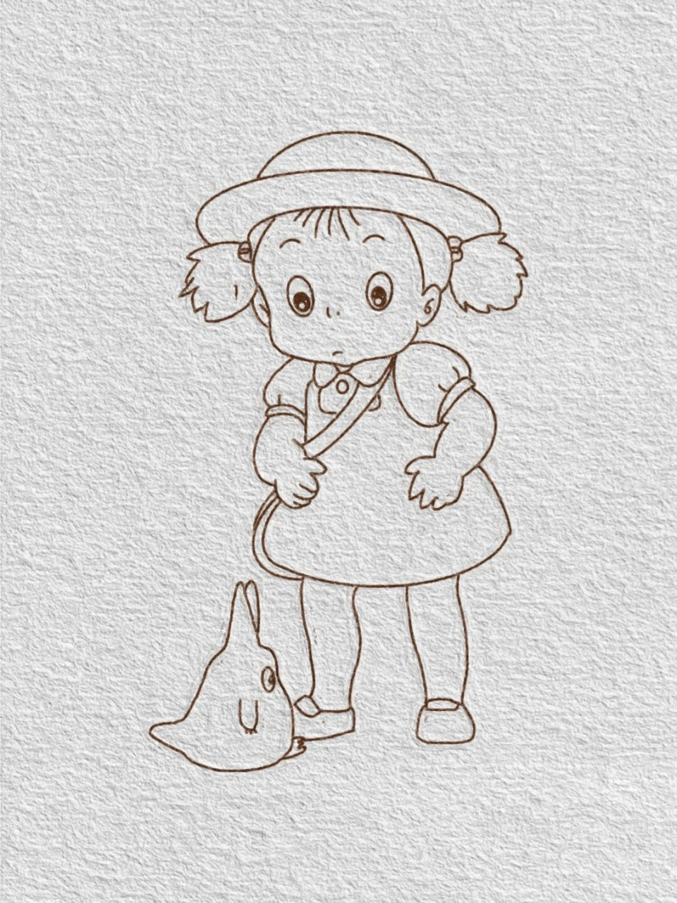 宫崎骏龙猫电影人物简笔画教程(100/26) 无文案,喜欢的留个赞哦 比心