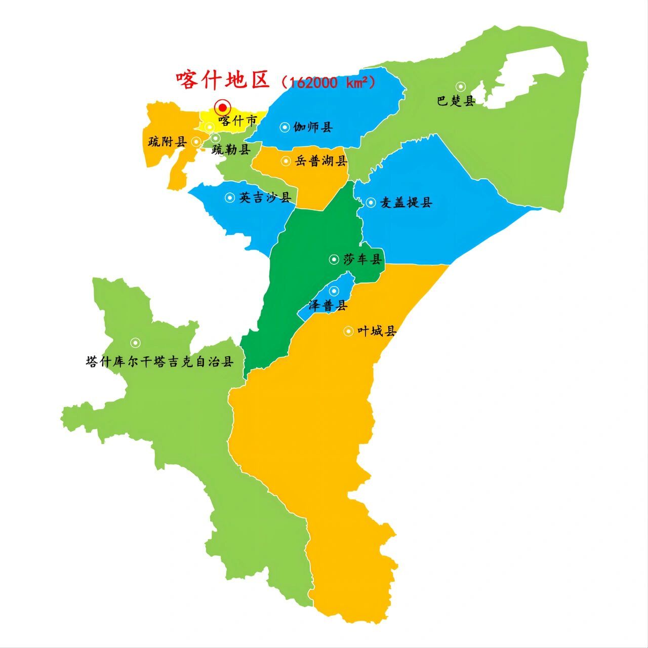 喀什位置地图图片