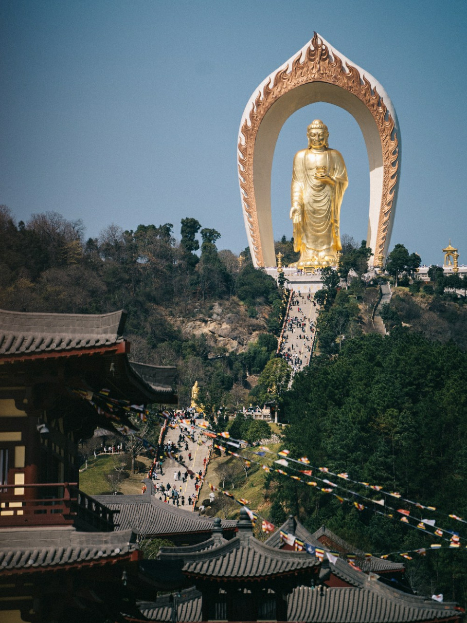 97世界最高佛像在江西|九江东林大佛 经过九江时,在高速上好几次