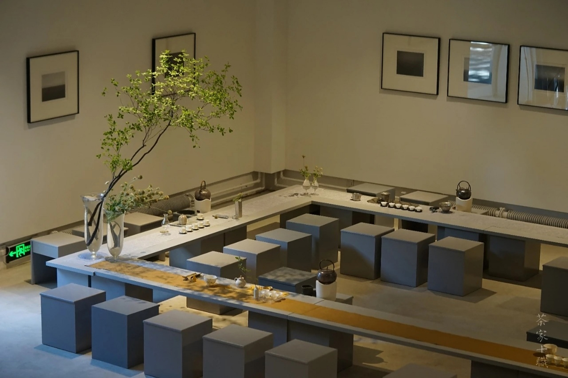 茶席 茶家的席总是那么好看,有时候,环境所限,茶具与茶席布置便也不必