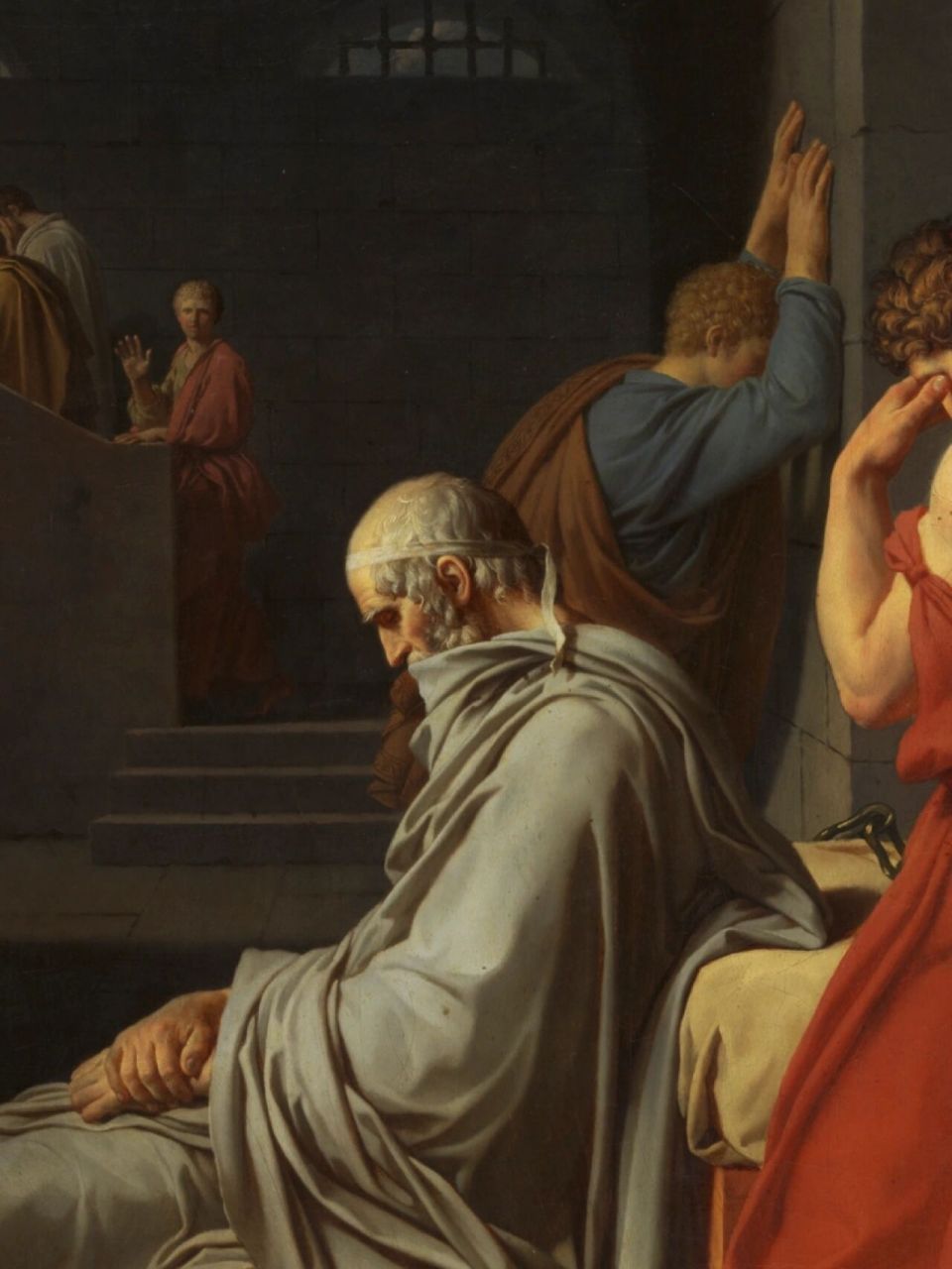今天你看画了吗|苏格拉底之死 96 《苏格拉底之死》是法国著名画家