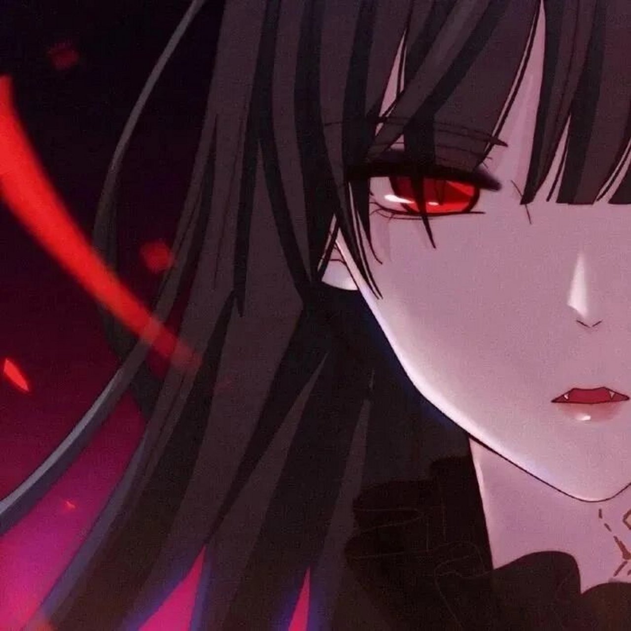 黑暗系病娇动漫女生头像