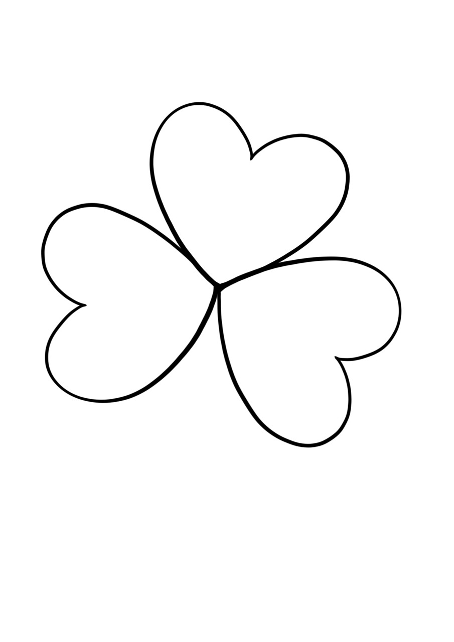 简笔画教程分享 三叶草