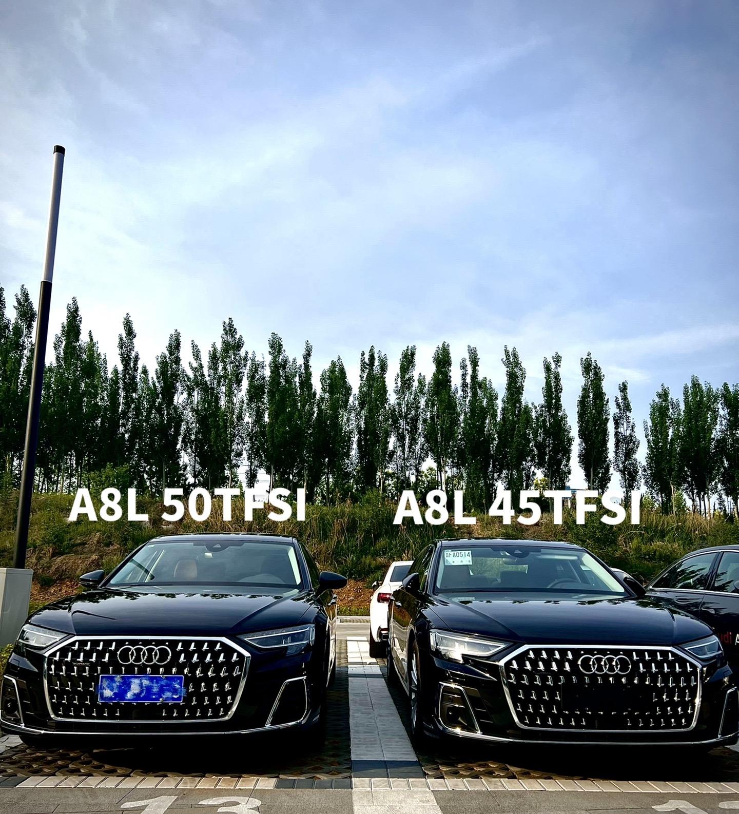 奥迪a8 45tfsi 50tfsi 静态对比