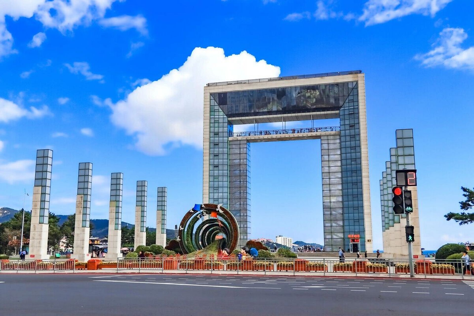 威海地标建筑幸福门之旅!