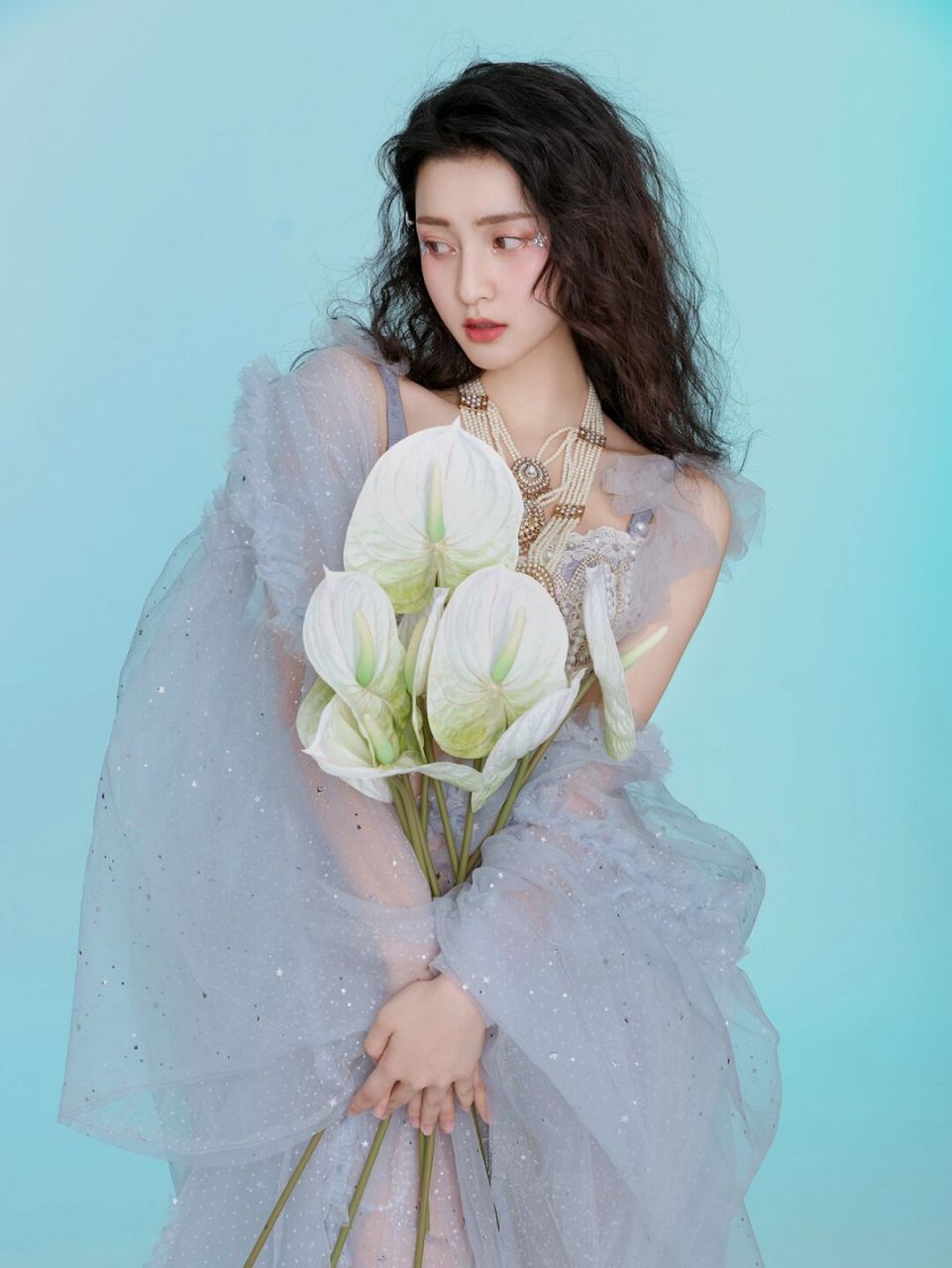 这组超级火爆的粉蓝组合照真的太戳人了6015 少女粉色和迷人蓝色