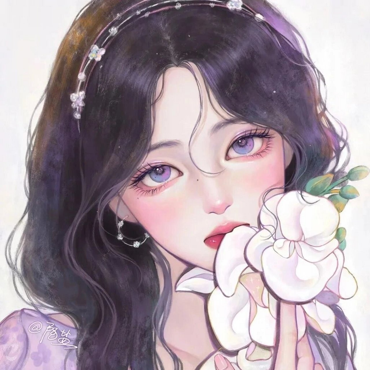 手绘头像 | 氛围感彩色仙女头像 发现一个定律 很快熟络的关系 往往