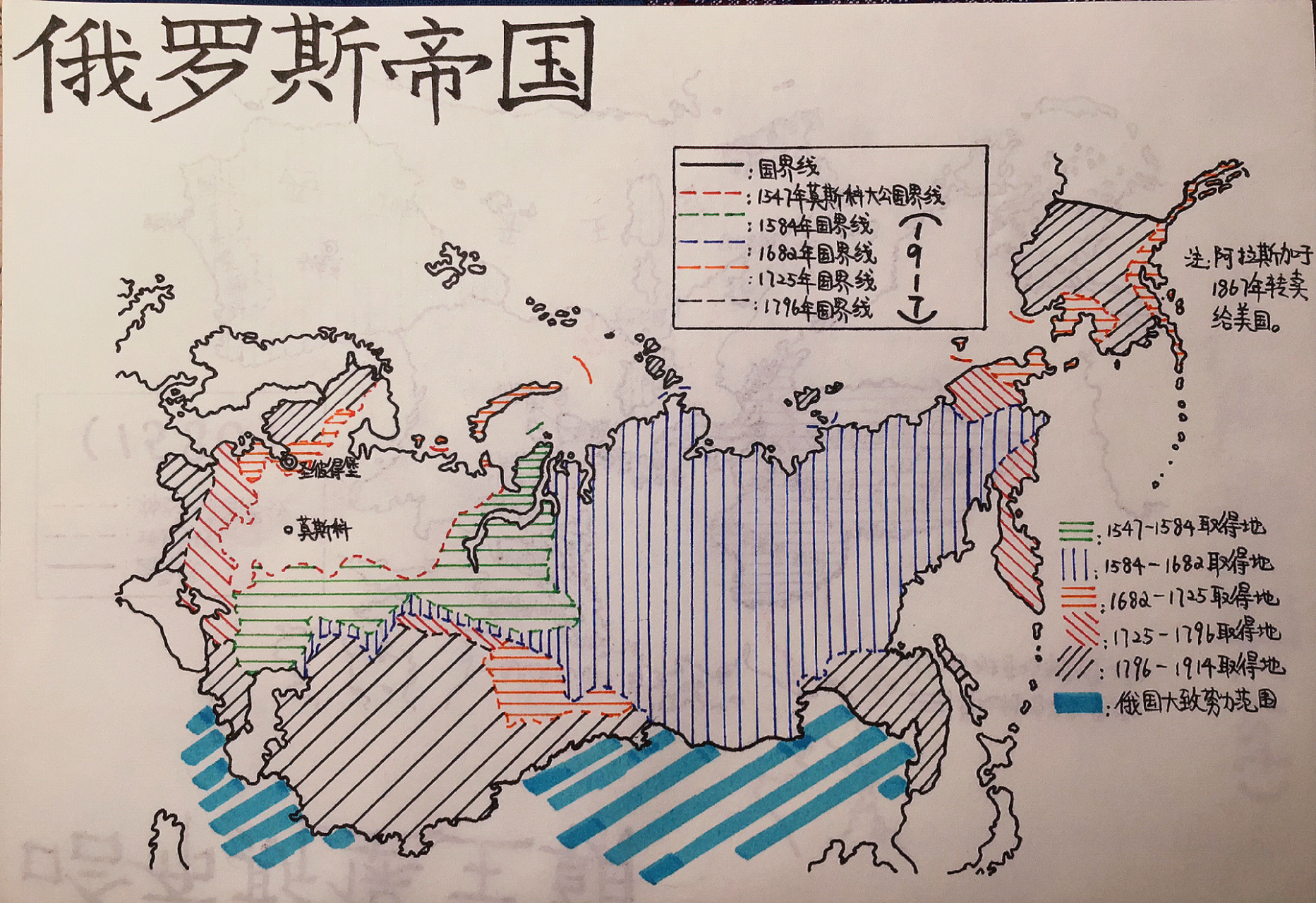 绘制俄罗斯地图图片