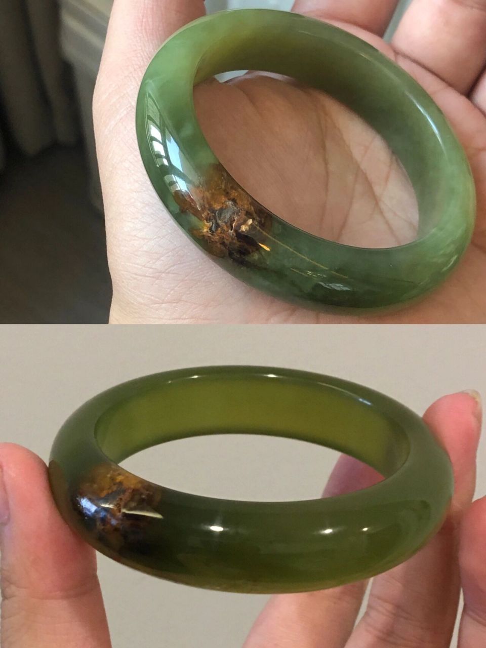 真心建议买只岫玉辽阳绿玩玩 喷油密封一个月出头的效果.