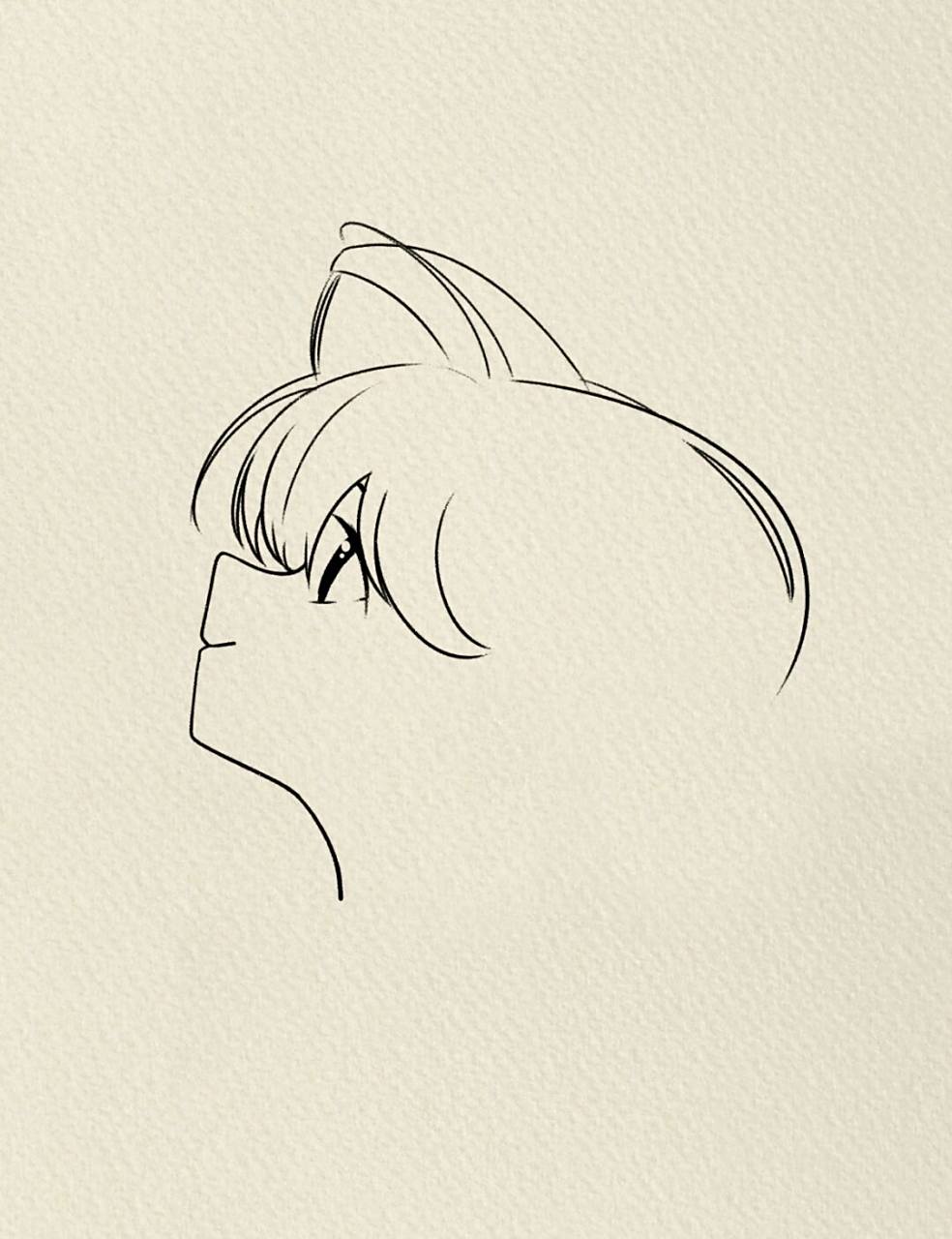 毛利兰简笔画过程 #临摹# #绘画临摹# #铅笔画# #毛利兰# #柯南