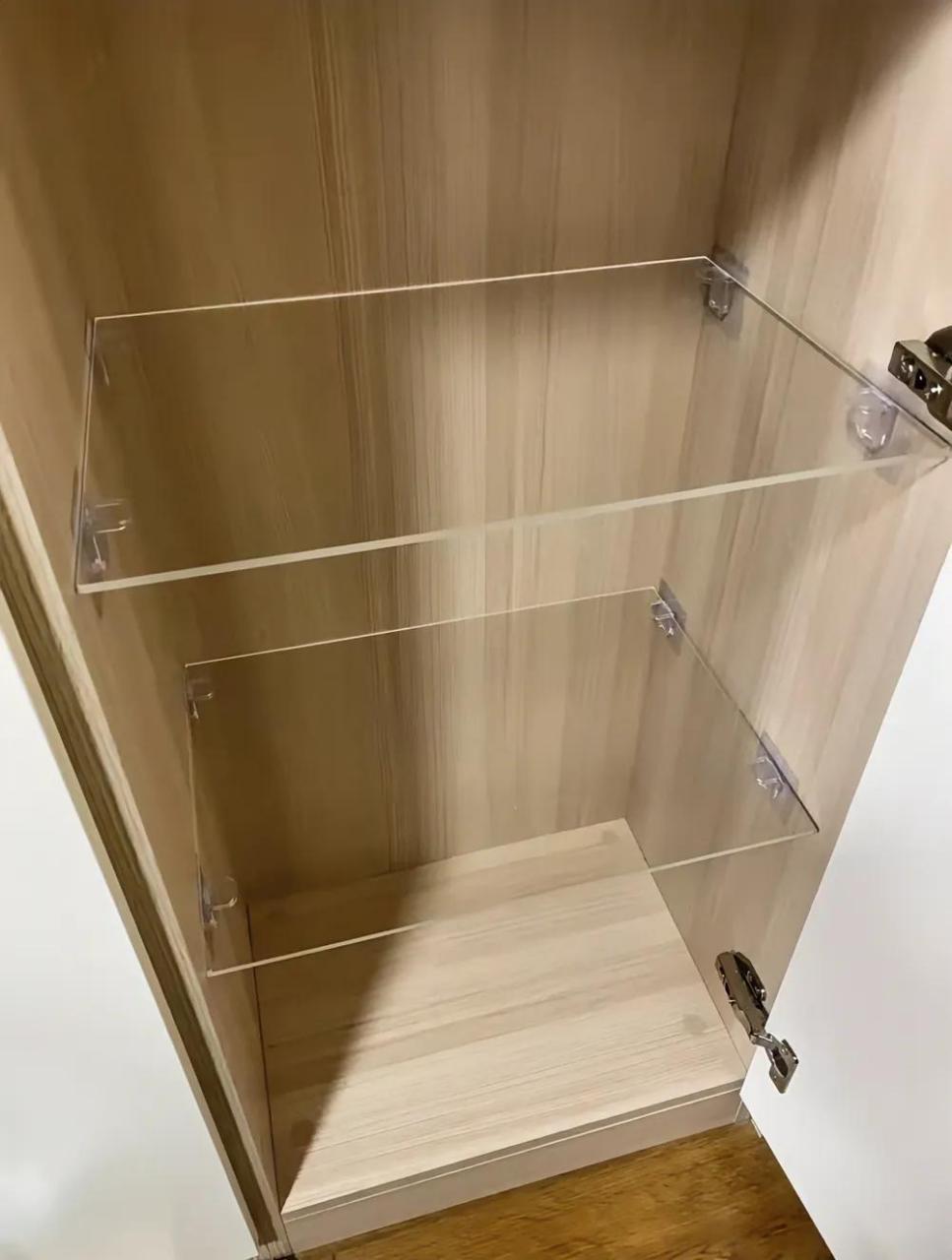 柜子定的亚克力板尺寸刚刚好,谁来给我规划一下 原本的餐边柜空间太高