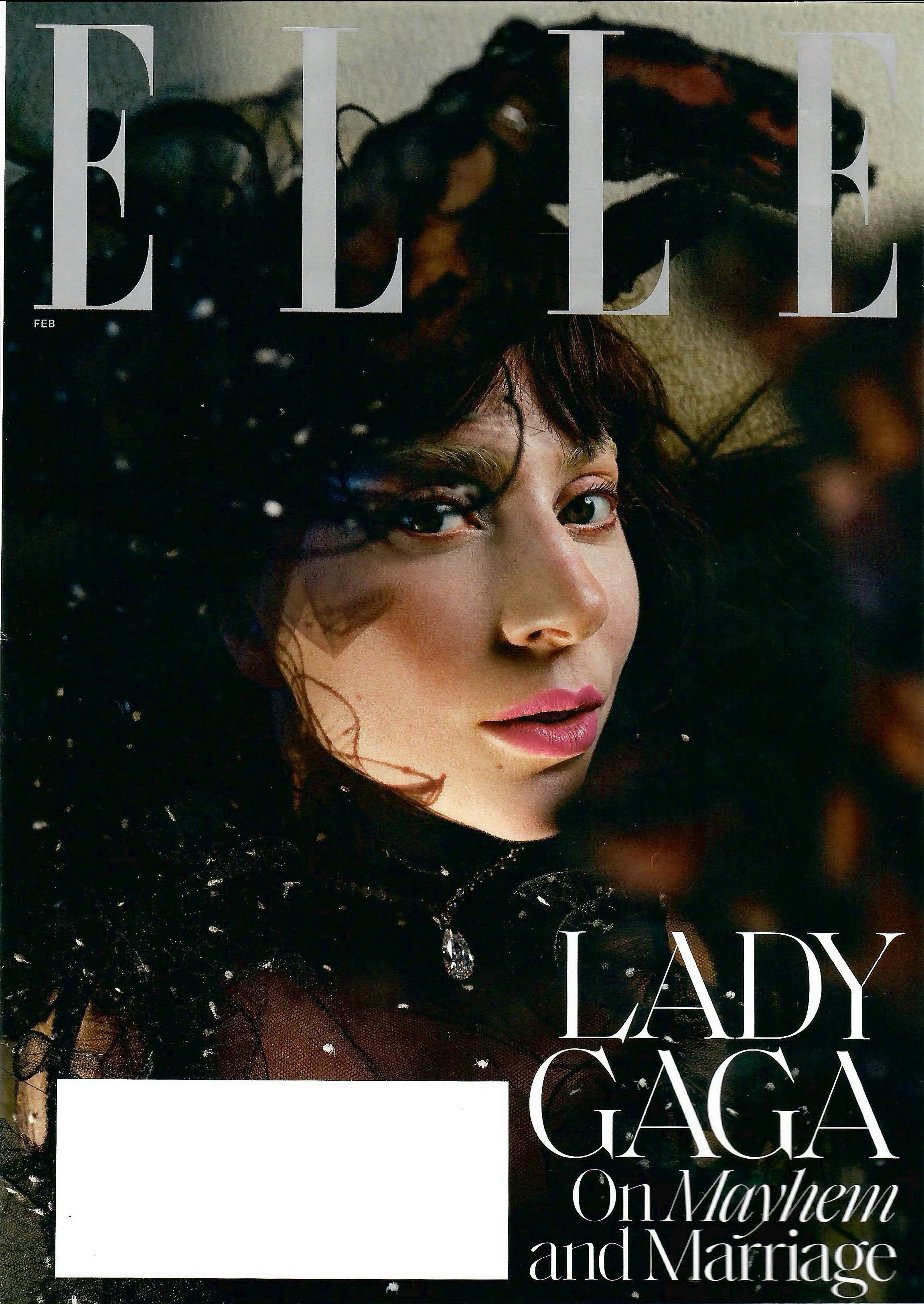 嘎嘎lady gaga登上《elle》杂志二月刊封面!