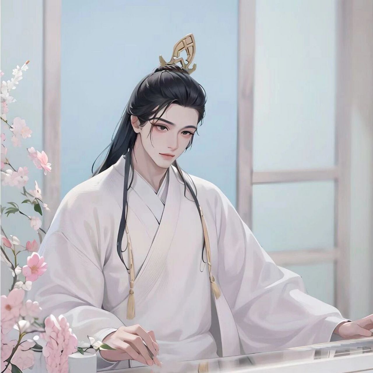 少典有琴和闻人呀     剧照转图,ai绘画手是硬伤