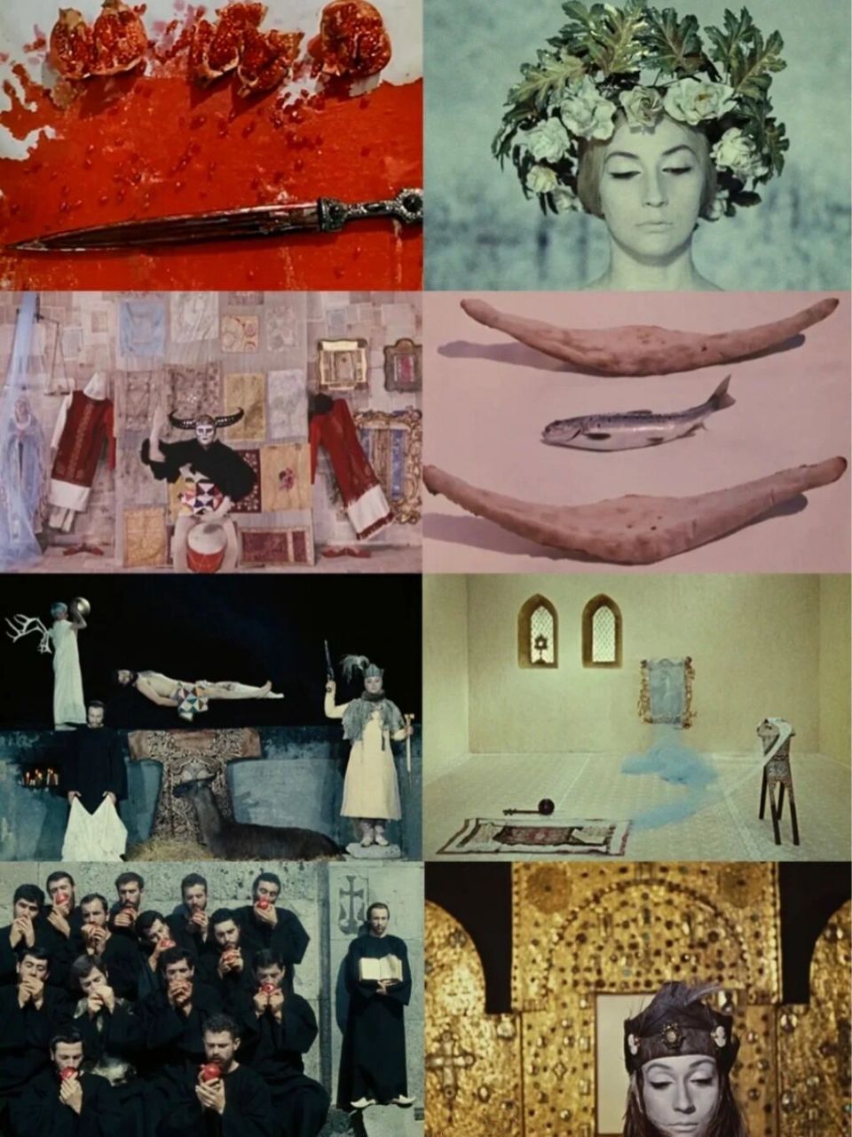 sergei parajanov 《石榴的颜色》高度风格化诗意电影 每一帧都试图