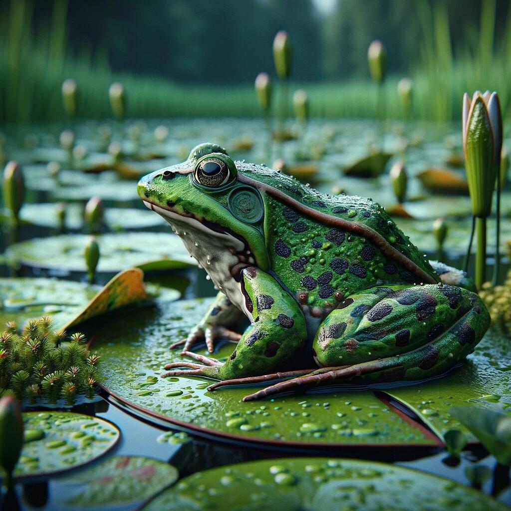 ridibundus),青蛙又称作绿蛙,是一种分布广泛的青蛙,主要生活在欧亚