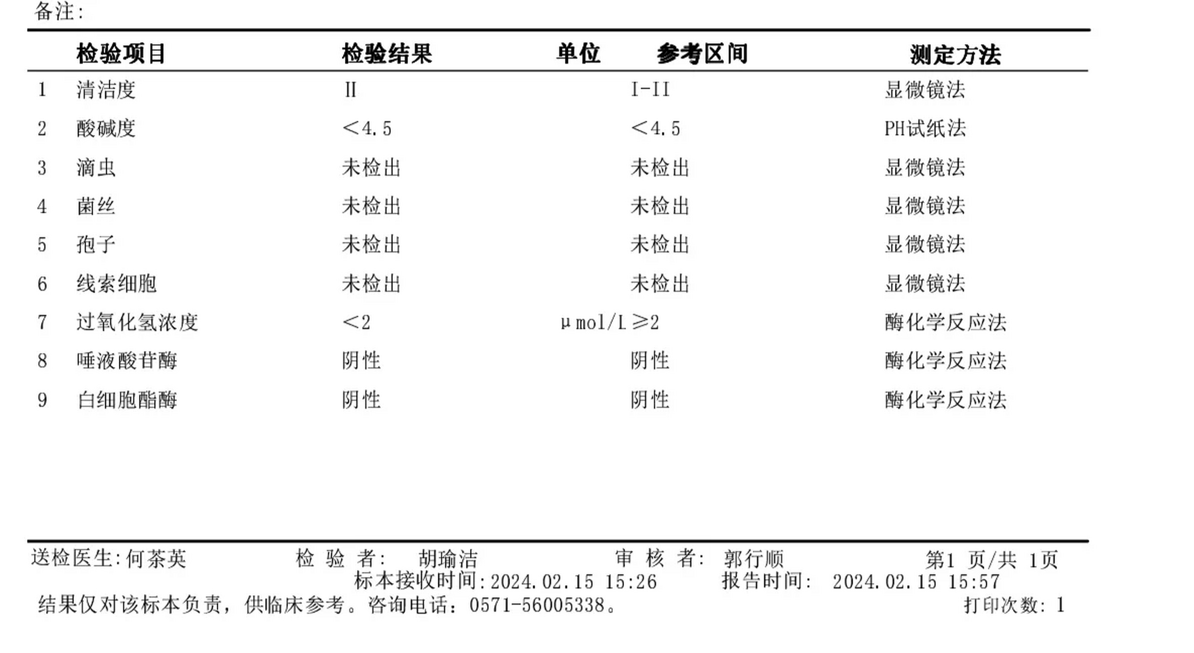 支原体检测报告图片