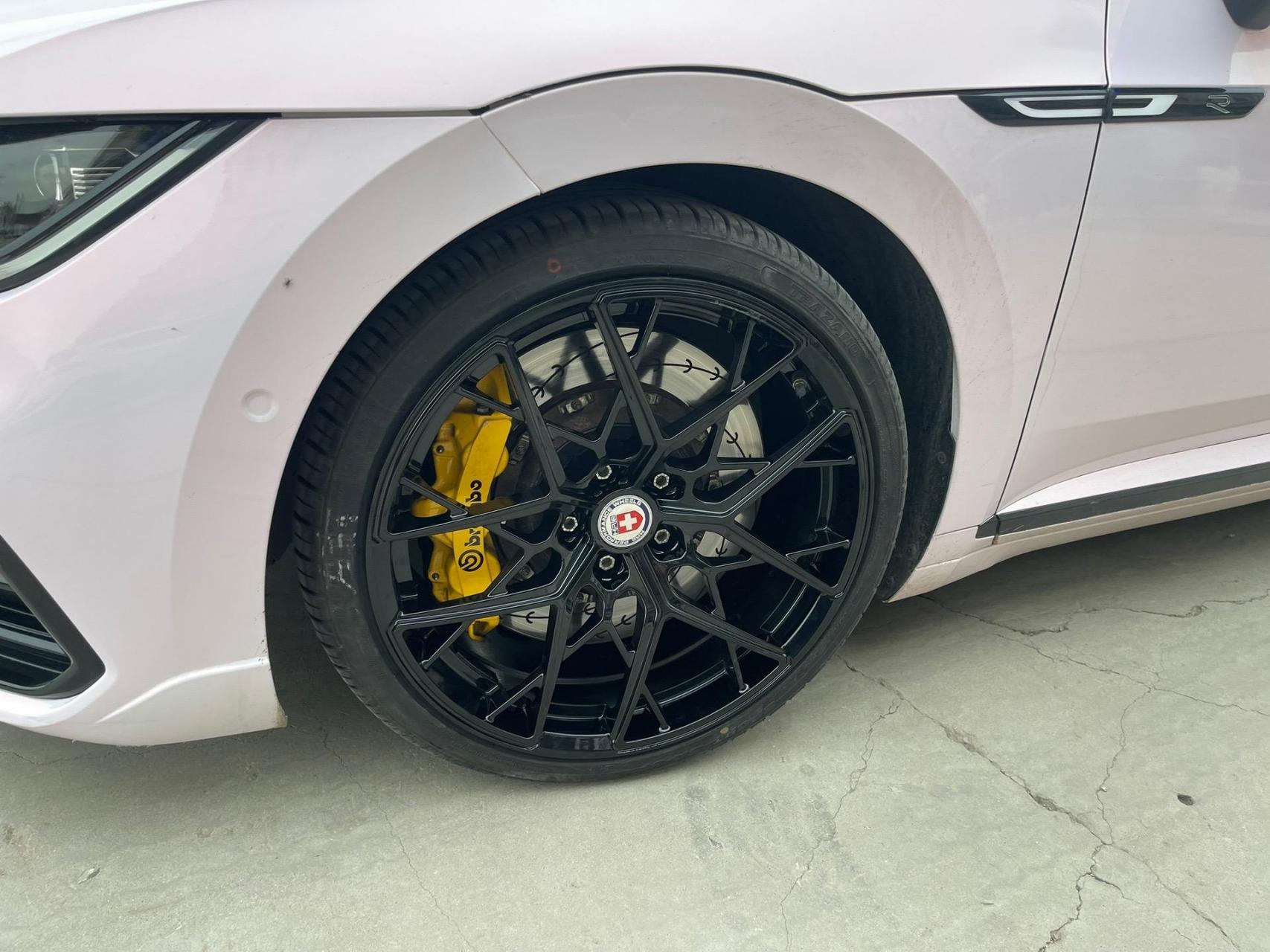 大众cc升级19寸hre黑色锻造轮毂 完美上车 感谢河南大哥信任到店安装