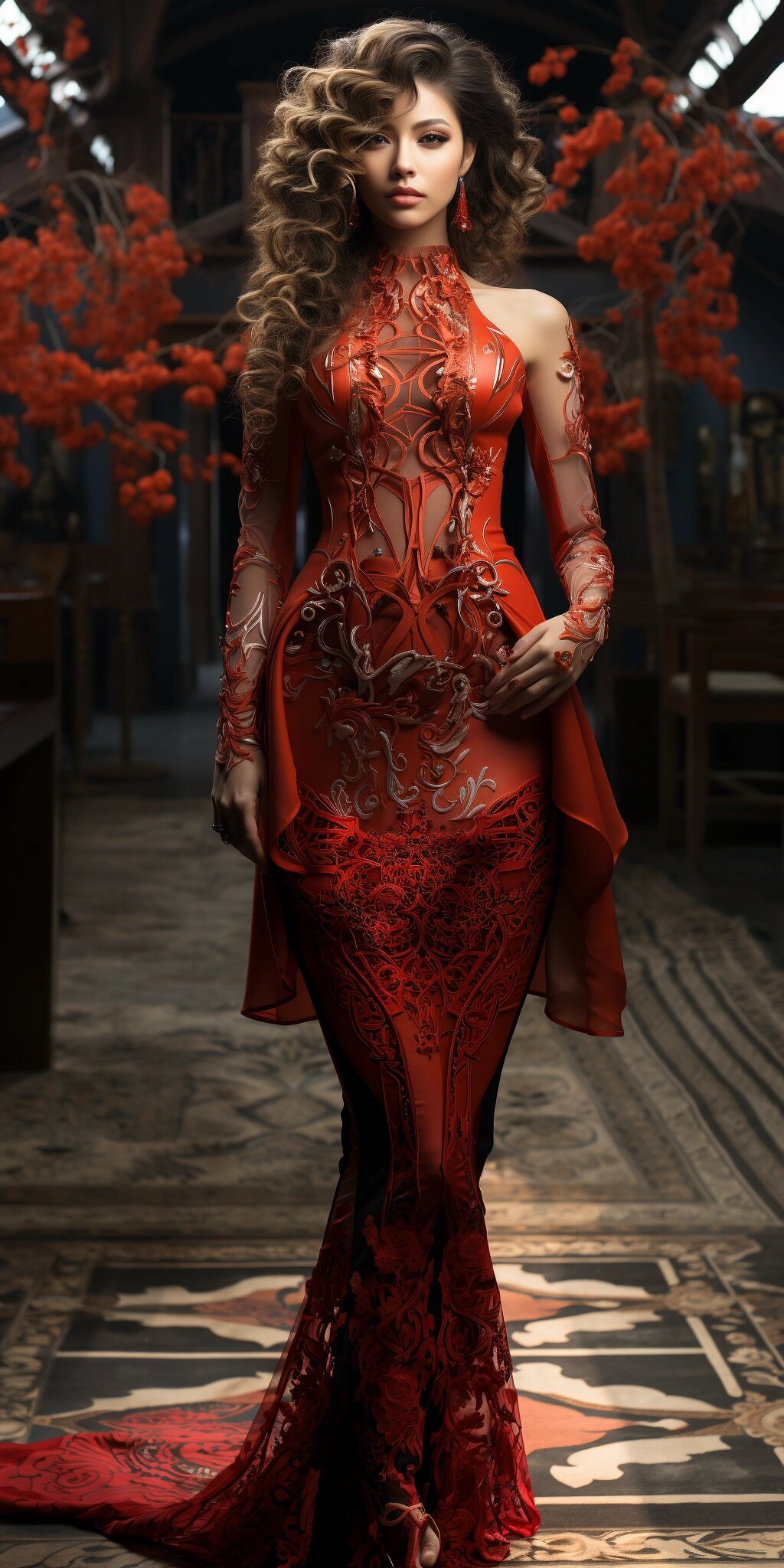 ai概念时装设计——礼服效果图