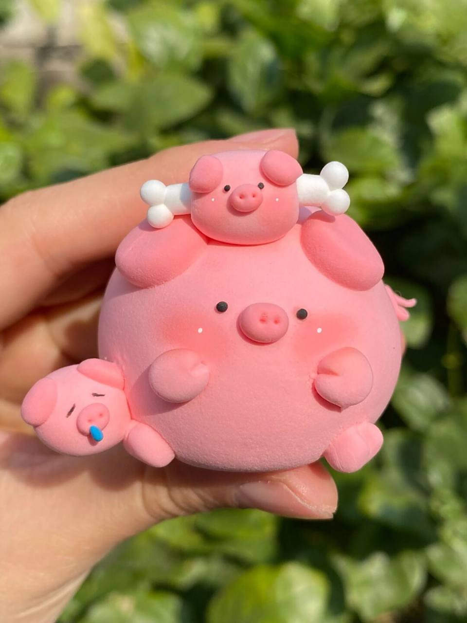 十二生肖团子系列-04小狗99小猪轻粘土教程 98今天是小狗和04