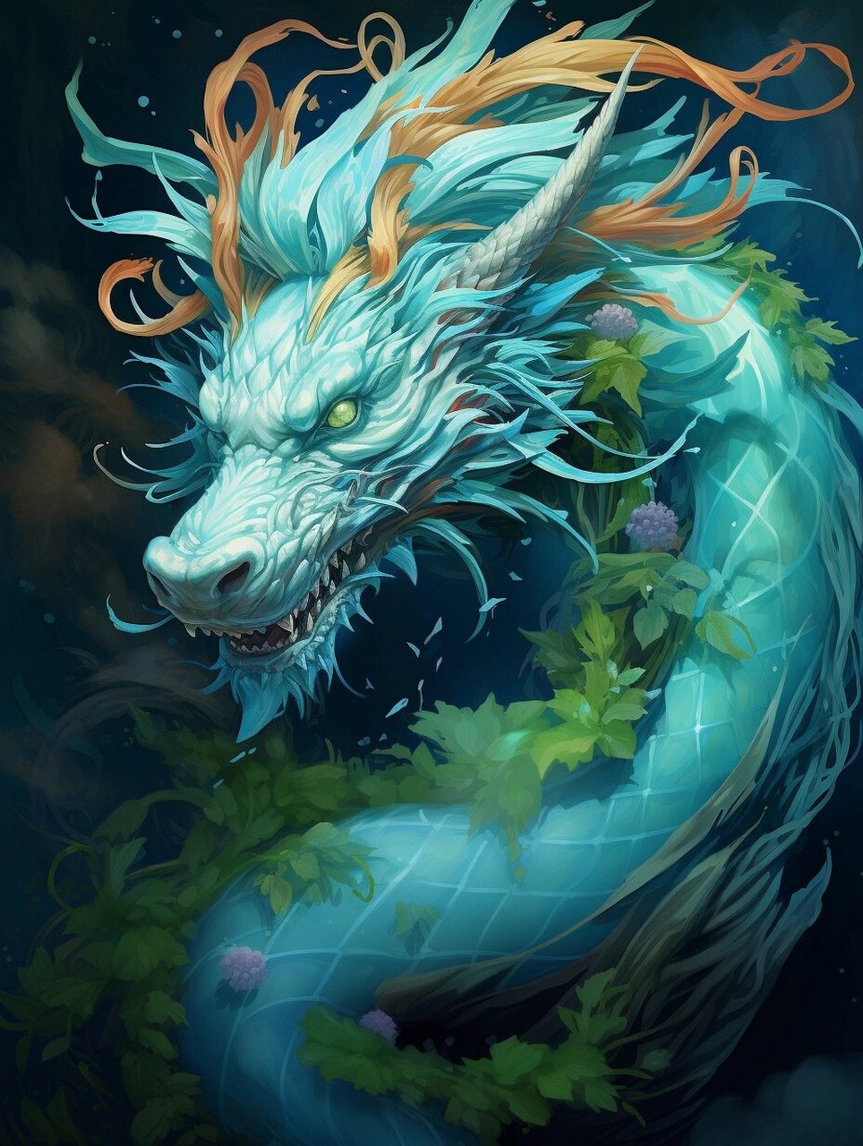 山海经【青龙】 青龙,是中国古代神话中的天之四灵,四大神龙之一,源于