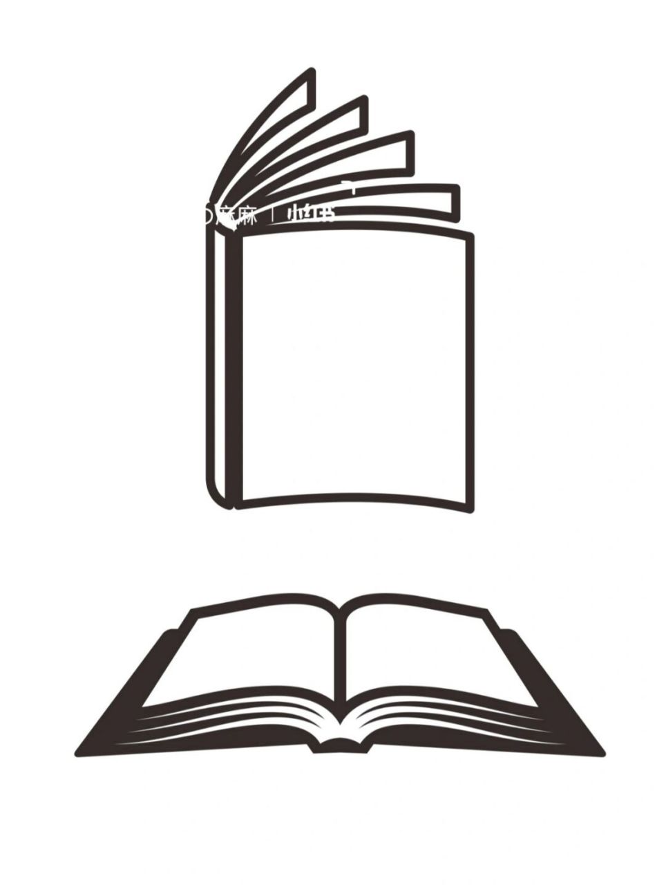 98书本简笔画 | 各种书素材 来一组书本98简笔画,学习素材,开学