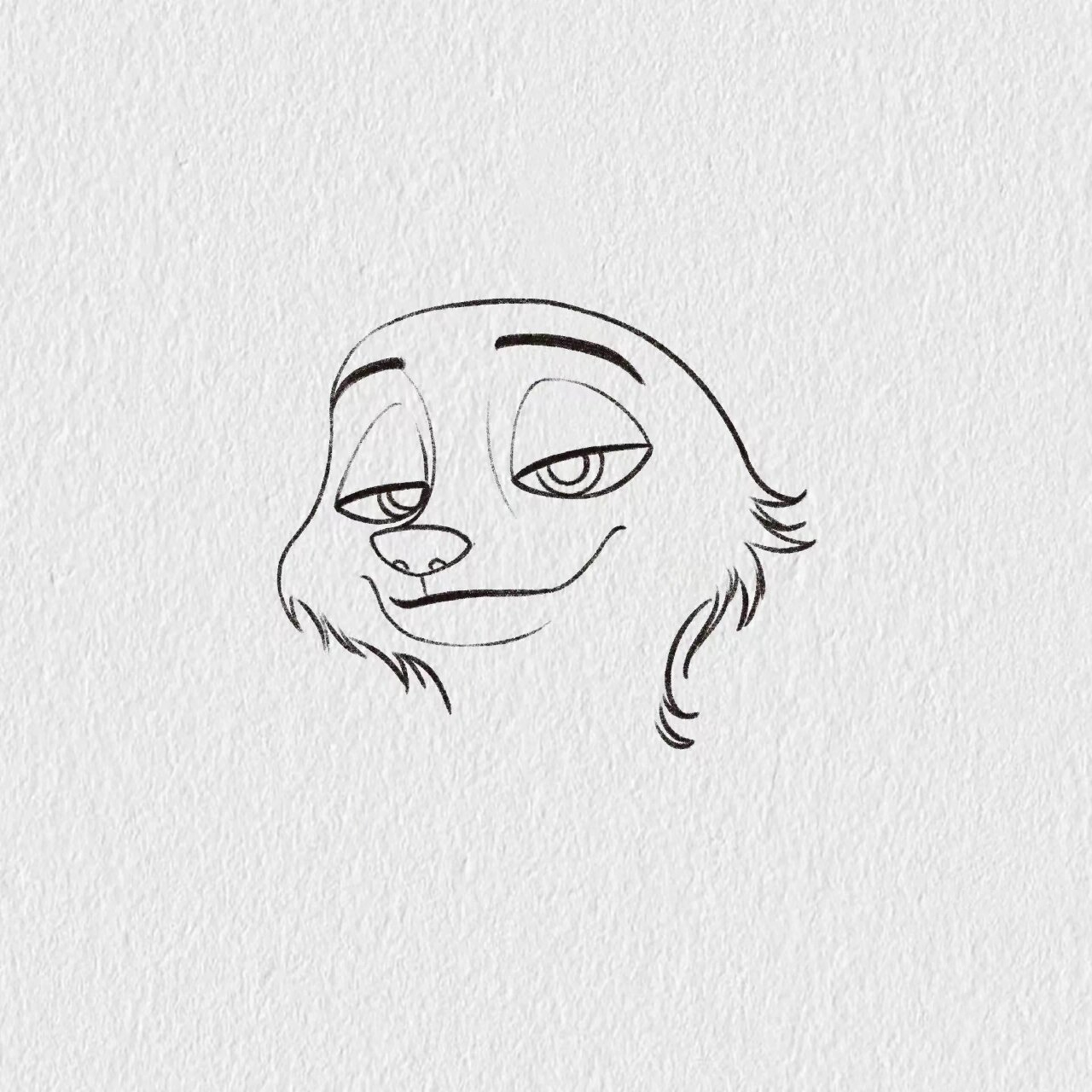 尼克狐尼克 简笔画