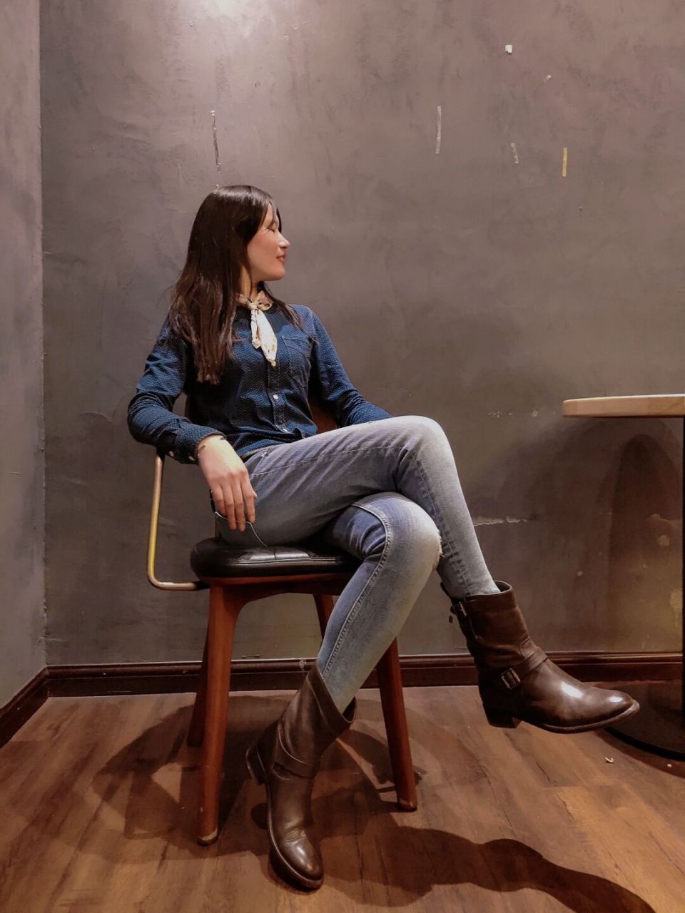 店铺现货 | rrl女士纯棉蓝染波点衬衫 蓝染波点无领衬衫是一个相当不