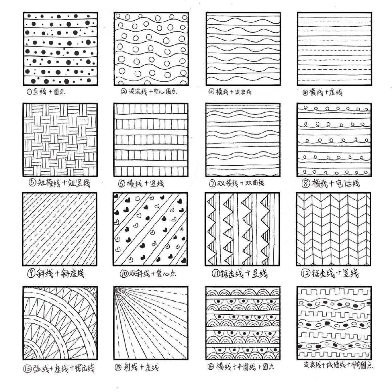 零基础学画画/基础线条控笔训练/线条简笔画 绘画基础线条练习,关于点