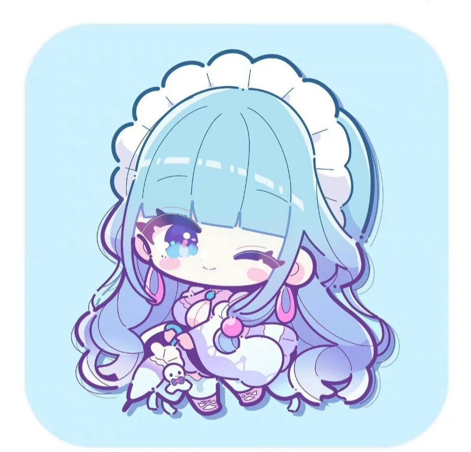 一组主题q版动漫可爱女生