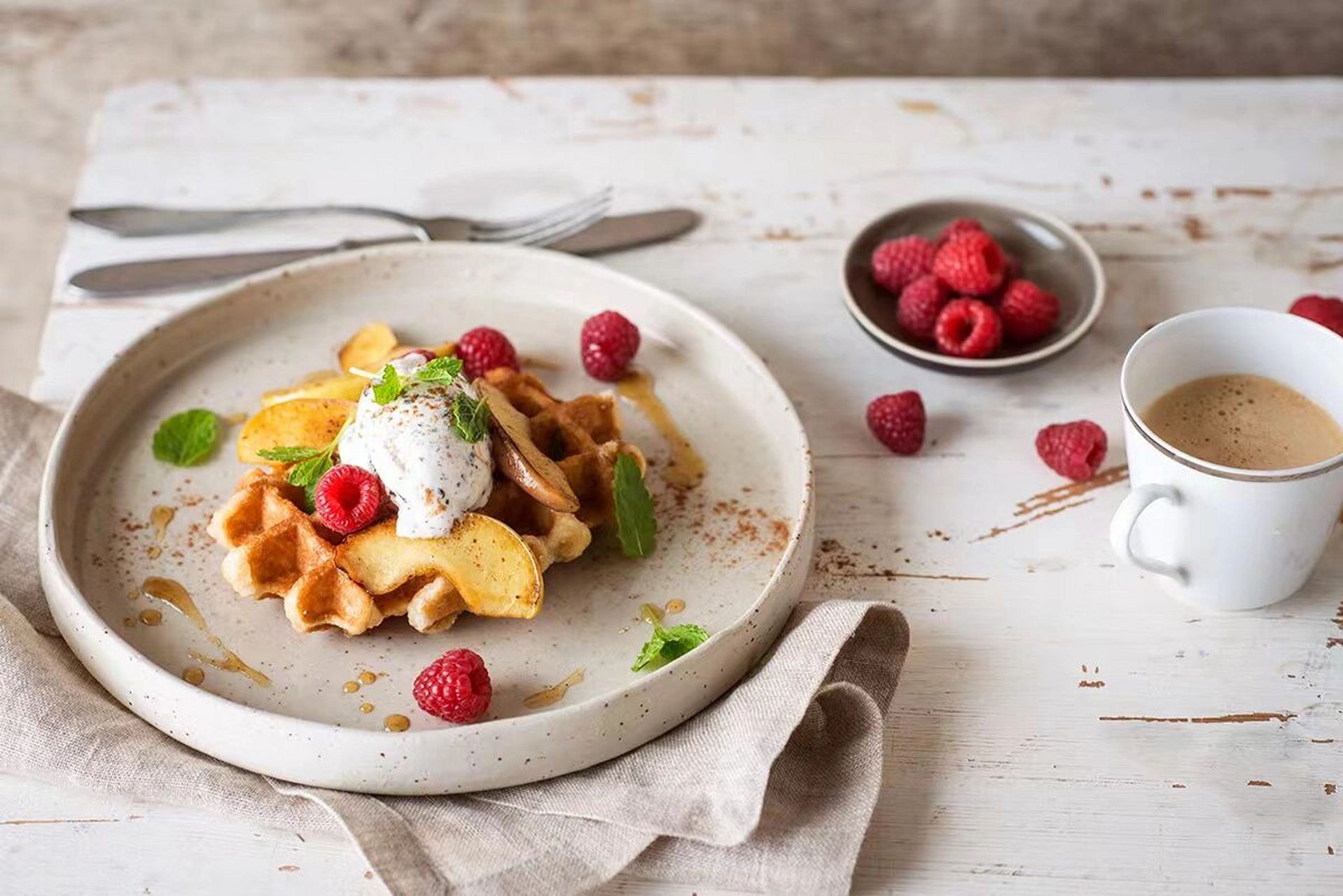 美味的华夫饼 是来自比利时的知名品牌——avieta - 我喜欢稍微加热后