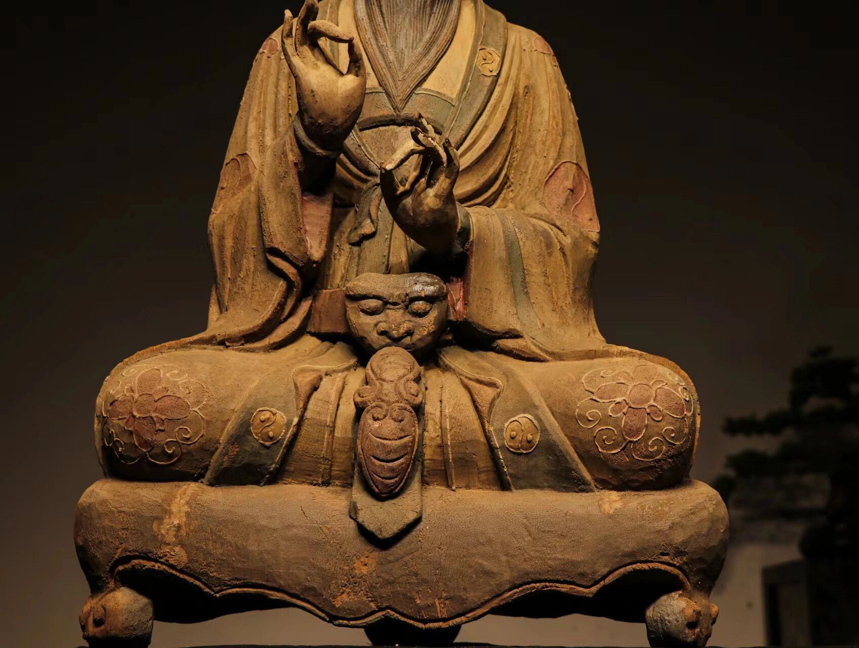 道教始祖,太上老君造像 尺寸高86长55宽35厘 道教始祖,太上老君造像 