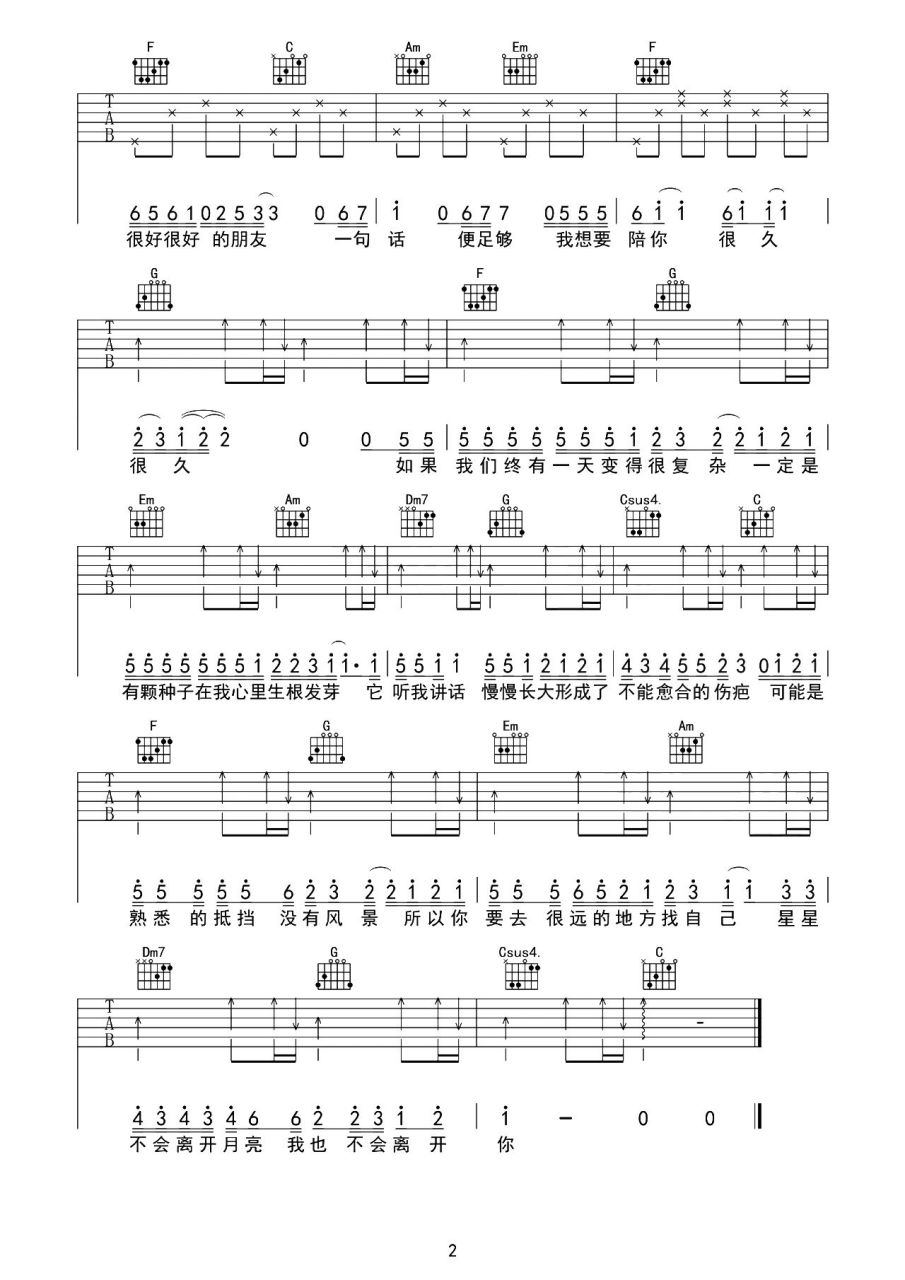 《可能》吉他谱