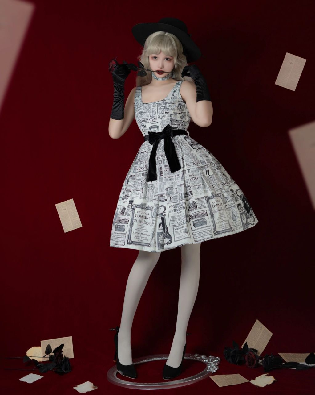 魔女把报纸做成了裙子 魔女周刊复古lolita 91:星之暖暖独立设计
