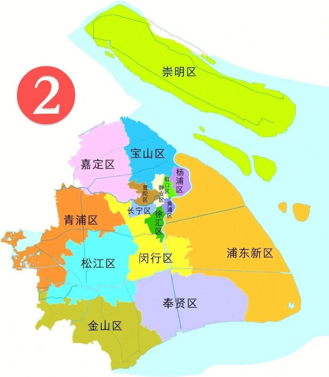 上海各区域分布图图片