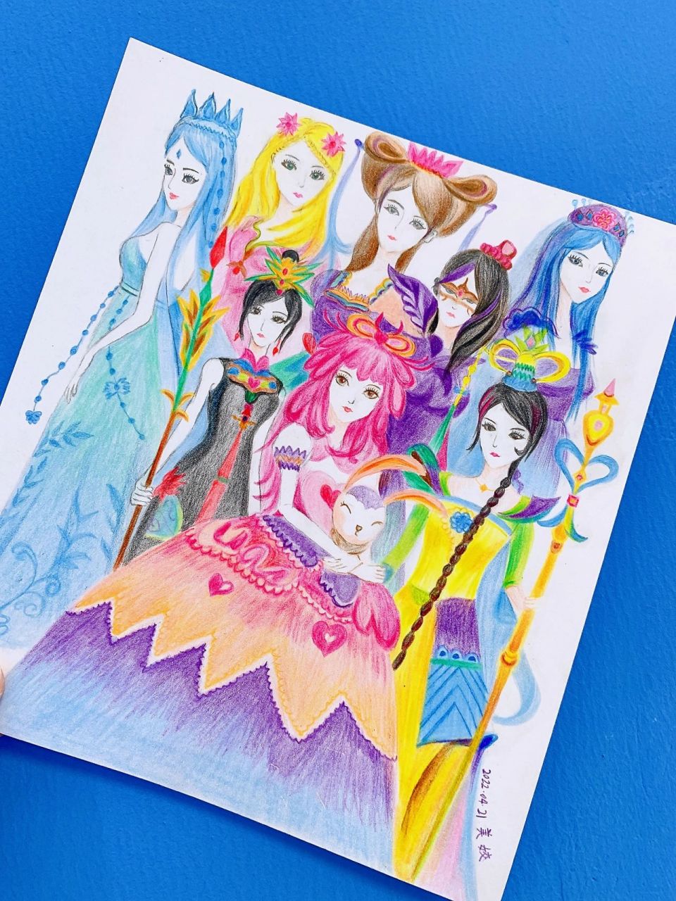 彩铅绘画 叶罗丽精灵梦 全集～灵公主 情公 叶罗丽完整版,我家安妮的