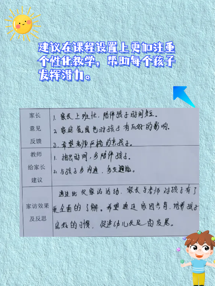 家长意见最精简20字图片